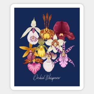Vintage Orchid Whisperer Magnet